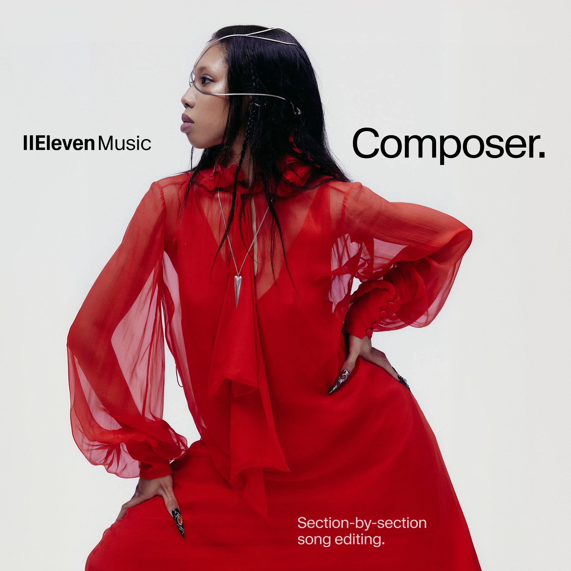 IIEleven Music Composer promotes section-by-section song editing.