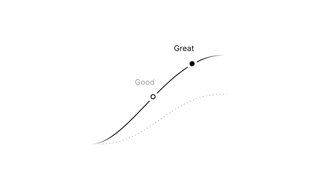 Artistic line drawing resembling a stylized wave or curve.