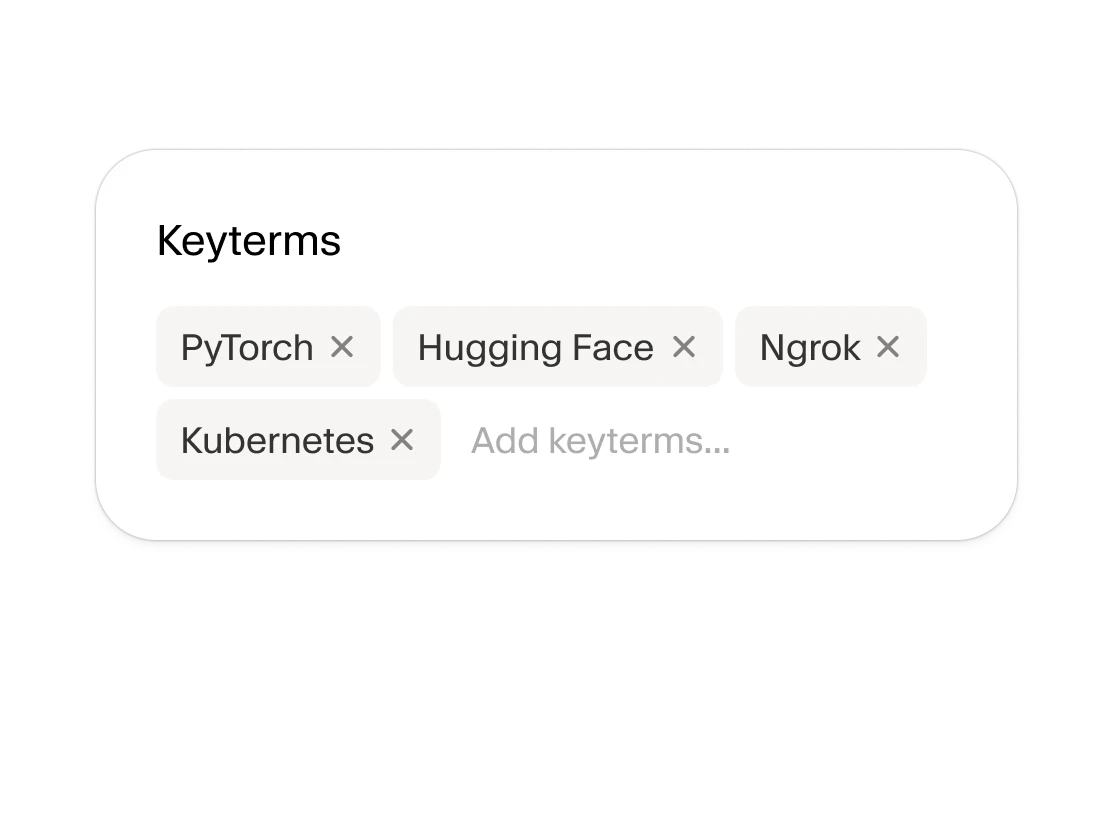 Keyterm Prompting